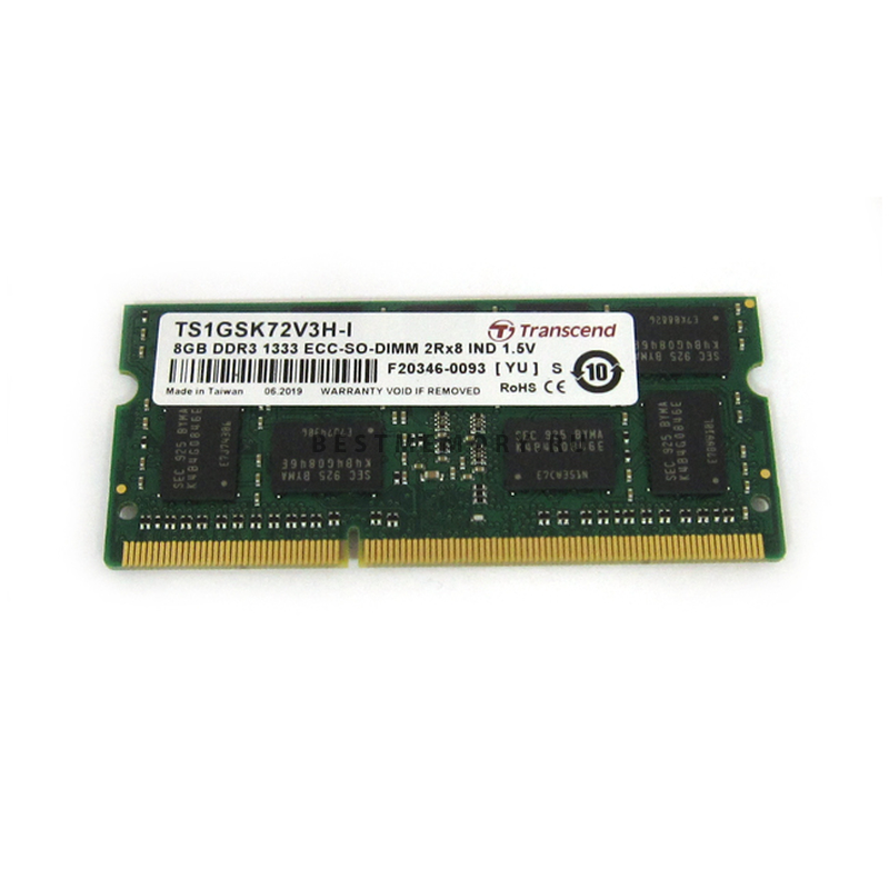 DDR3 1333 ECC SODIMM 9 9 9 2R IND Transcend TS1GSK72V3H I